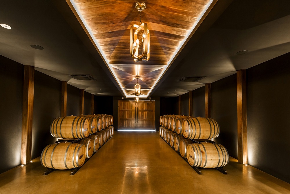 Barrel room at Amelia Park Wines